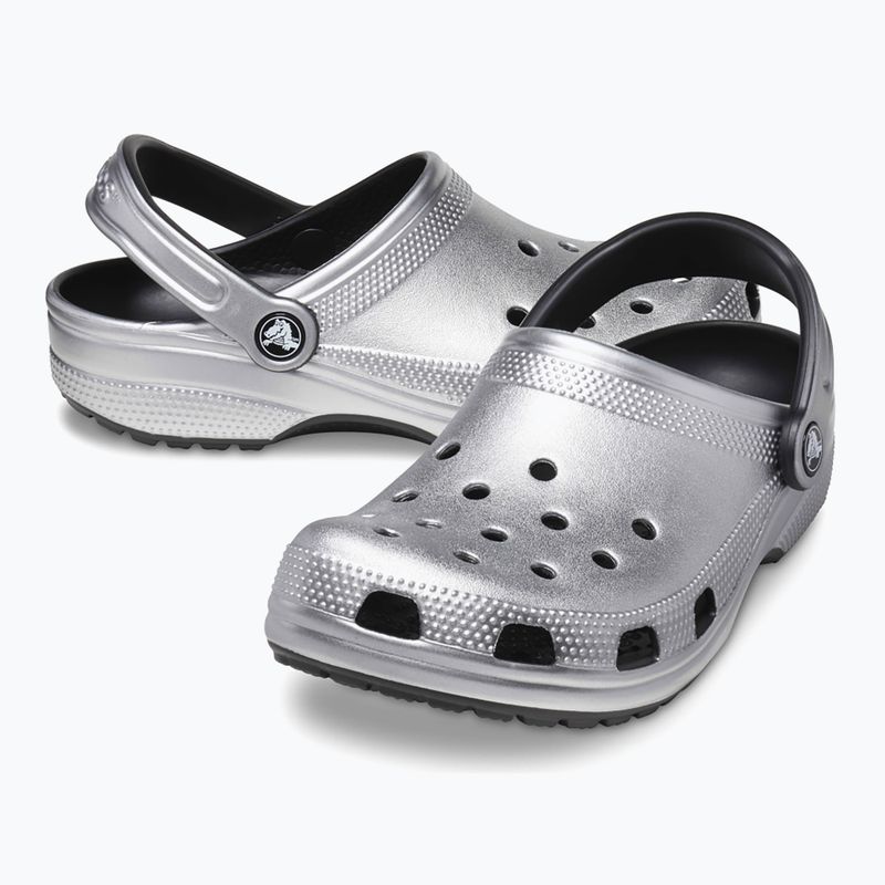 Žabky Crocs Classic silver/metallic 11