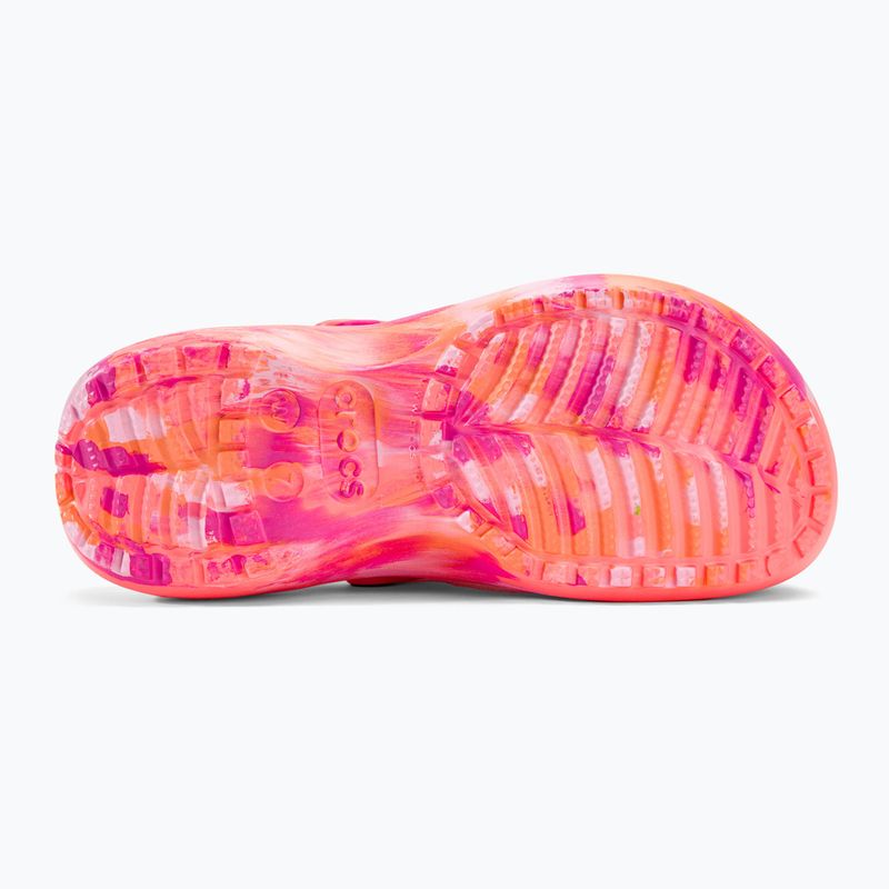 Dámské nazouváky Crocs Classic Platform Marbled guava/multi 5