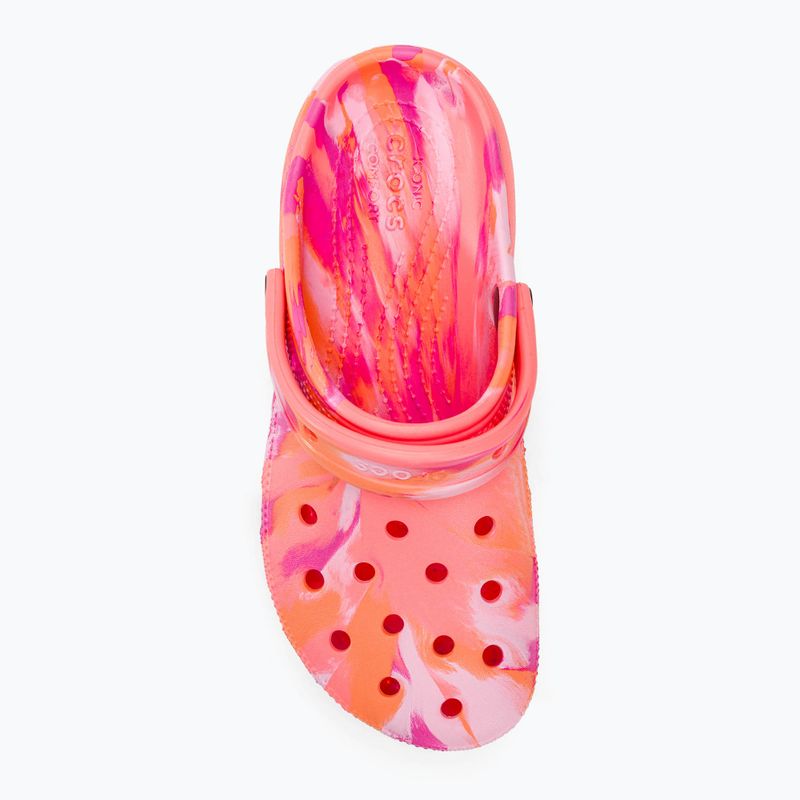 Dámské nazouváky Crocs Classic Platform Marbled guava/multi 6