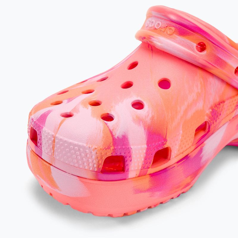 Dámské nazouváky Crocs Classic Platform Marbled guava/multi 8