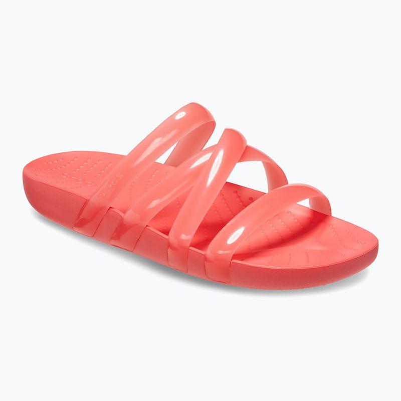 Dámské žabky Crocs Splash Glossy Strappy neon watermelon 8