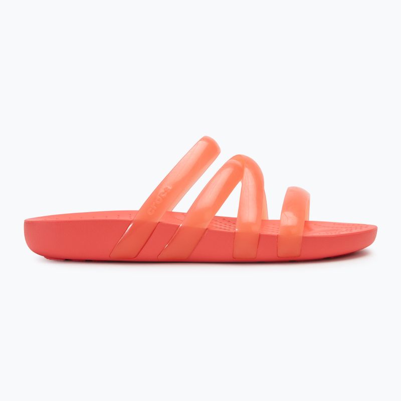 Dámské žabky Crocs Splash Glossy Strappy neon watermelon 2