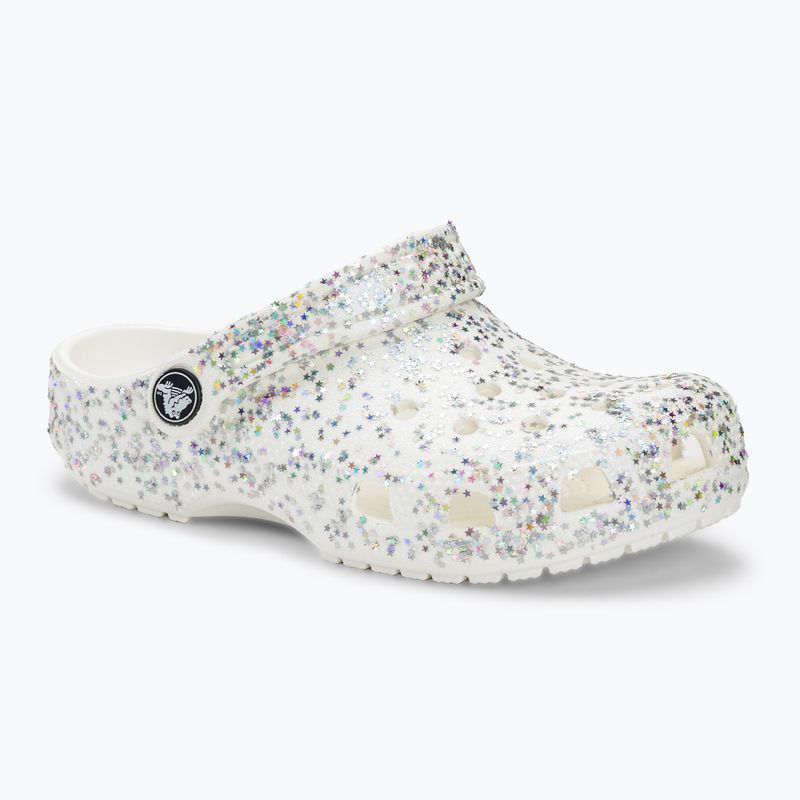 Dětské nazouváky   Crocs Classic Starry Glitter white