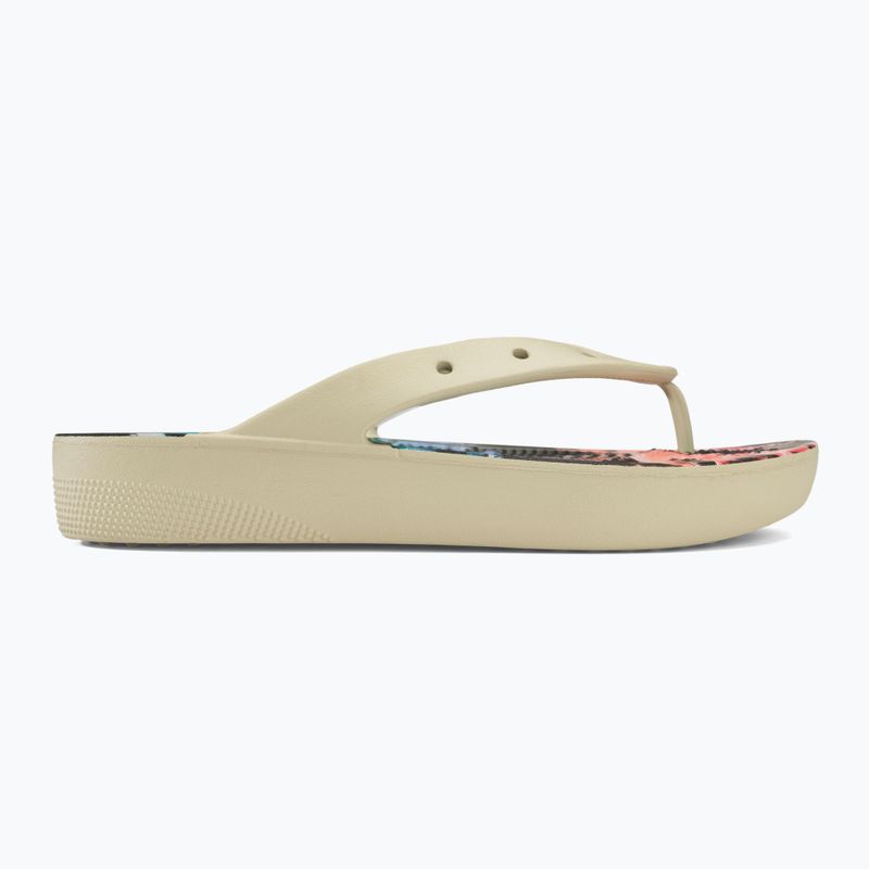 Dámské žabky Crocs Classic Platform Retro Resort bone/multi 2
