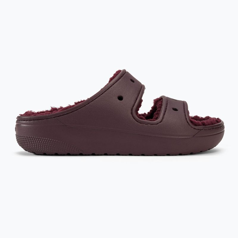Nazouváky  Crocs Classic Cozzzy dark cherry 2