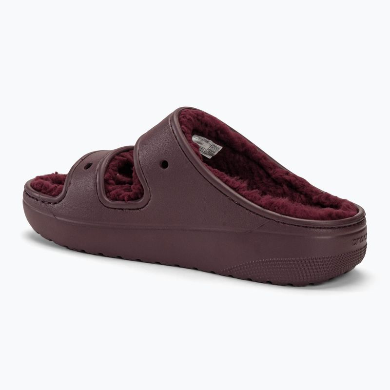Nazouváky  Crocs Classic Cozzzy dark cherry 3