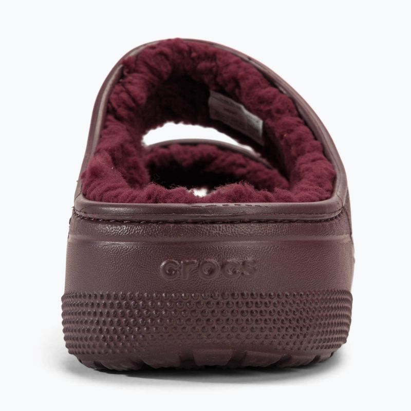 Nazouváky  Crocs Classic Cozzzy dark cherry 6