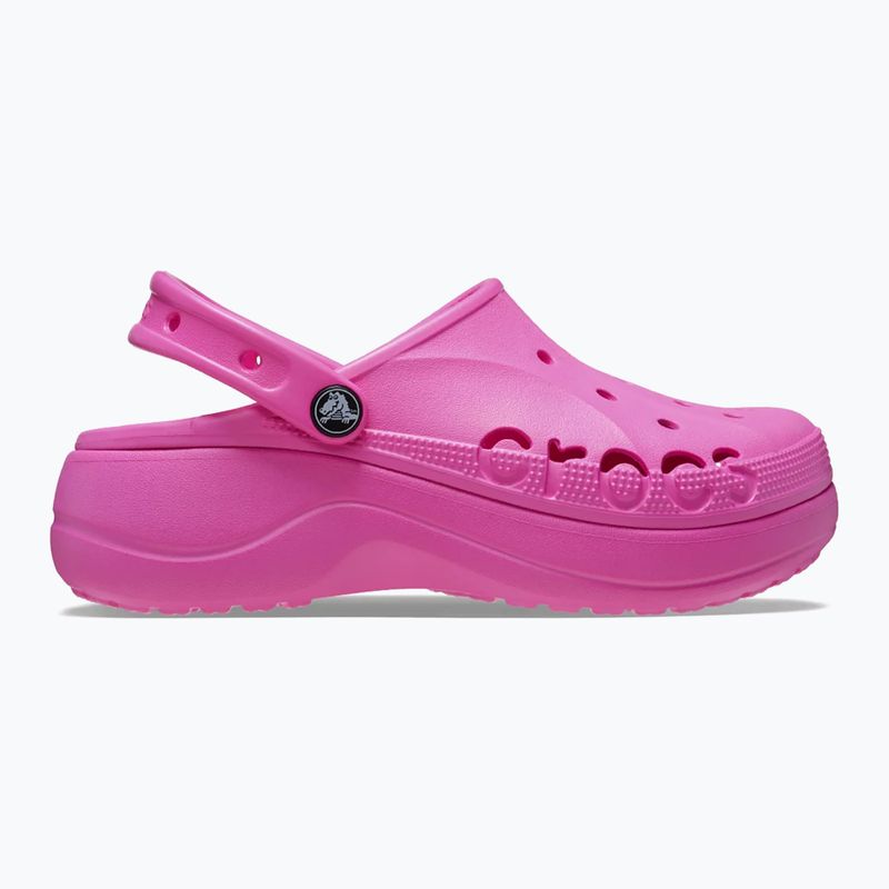 Nazouváky Crocs Baya Platform Clog electric pink