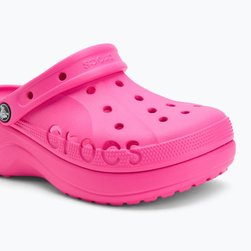 Nazouváky Crocs Baya Platform Clog electric pink 8