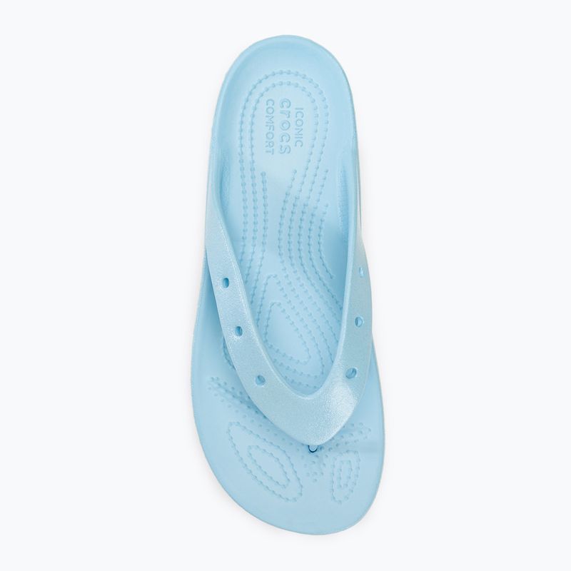 Dámské žabky Crocs Classic Platform Meta Pearl blue calcite 5