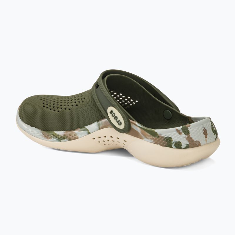Žabky Crocs LiteRide 360 Marbled Clog army green/multi 4