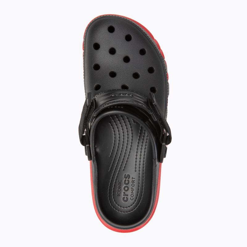 Žabky Crocs Duet Max II Clog black/varsity red 6