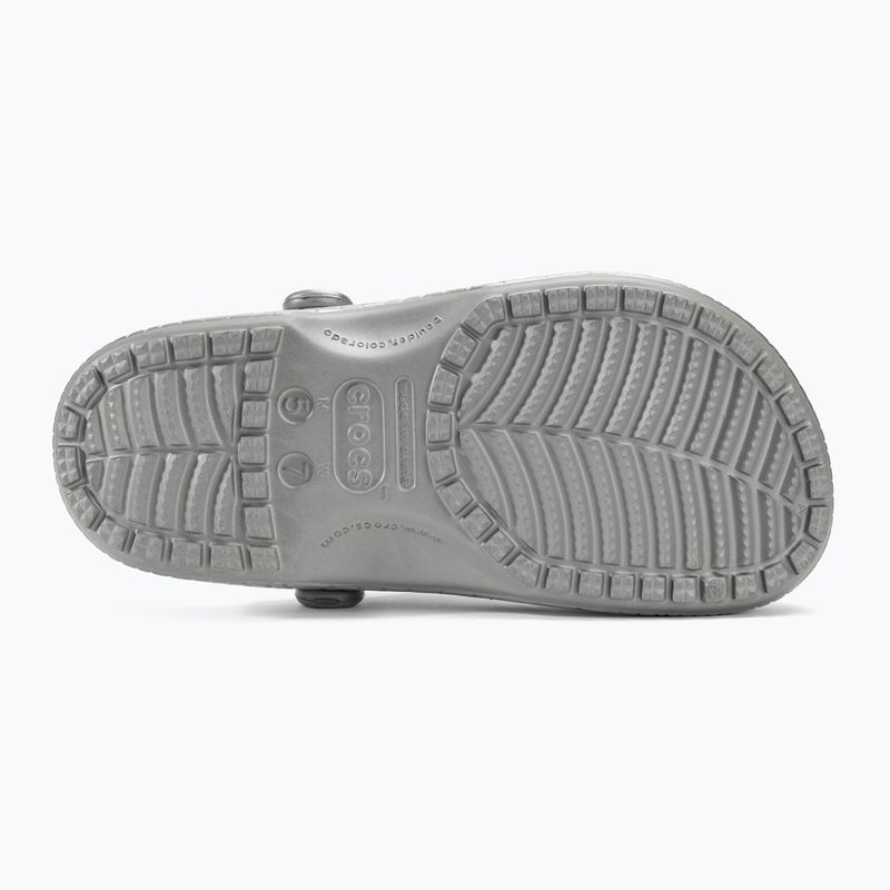 Nazouváky  Crocs Classic Metallic Crocskin ssilver 5