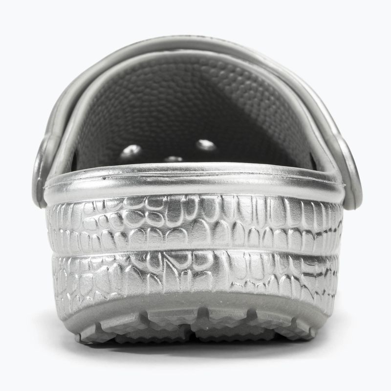Nazouváky  Crocs Classic Metallic Crocskin ssilver 7