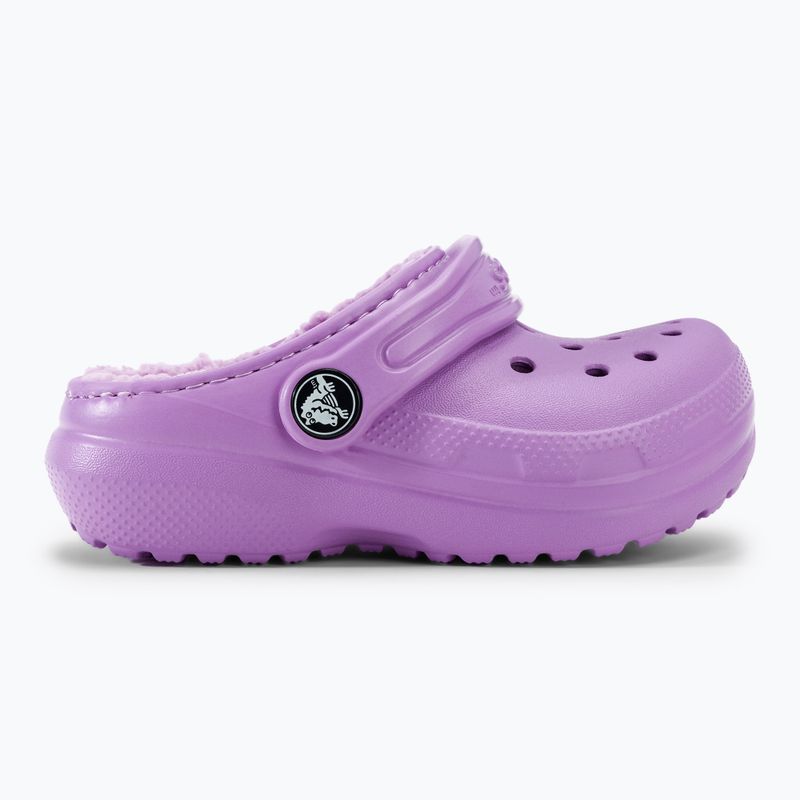 Dětské nazouváky  Crocs Classic Lined orchid 3