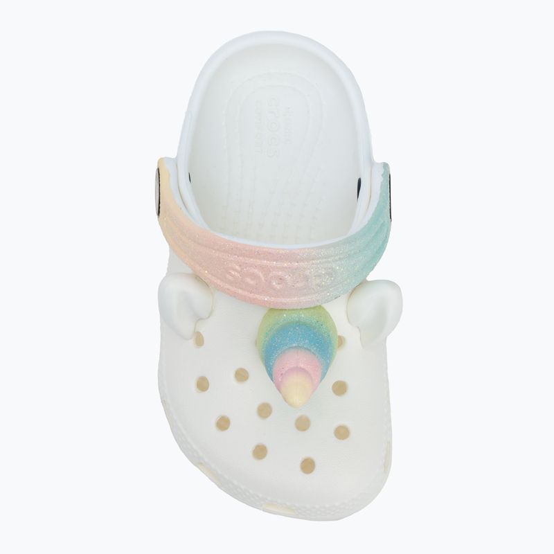 Dětské nazouváky Crocs Classic IAM Rainbow Unicorn CgT chalk 6