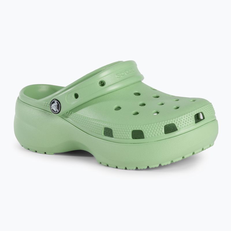 Dámské nazouváky  Crocs Classic Platform Clog fair green