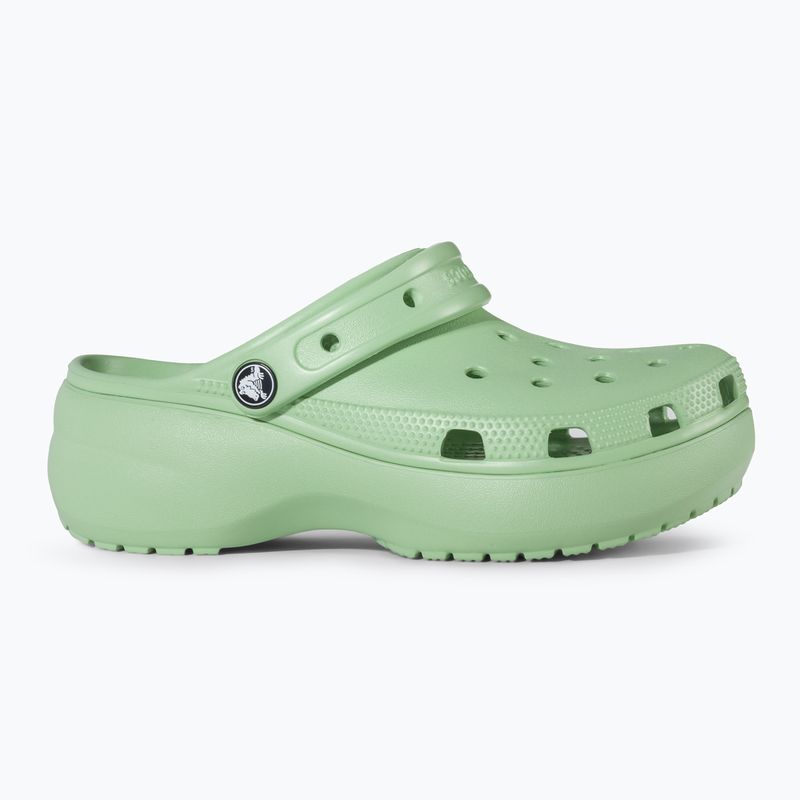 Dámské nazouváky  Crocs Classic Platform Clog fair green 3
