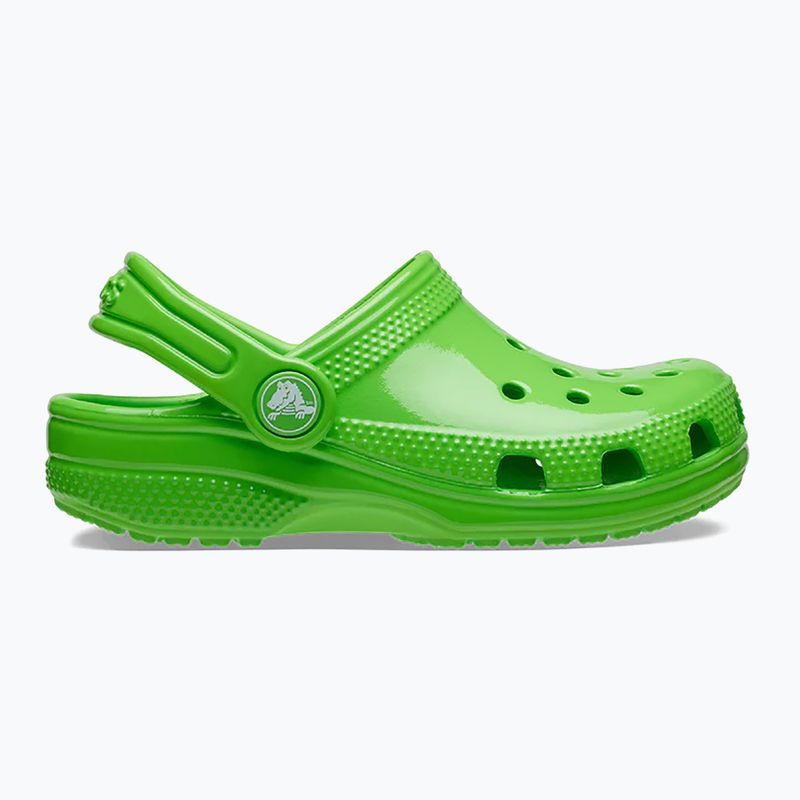 Crocs Classic Neon Highlighter Clog Dětské žabky se zeleným slizem 9