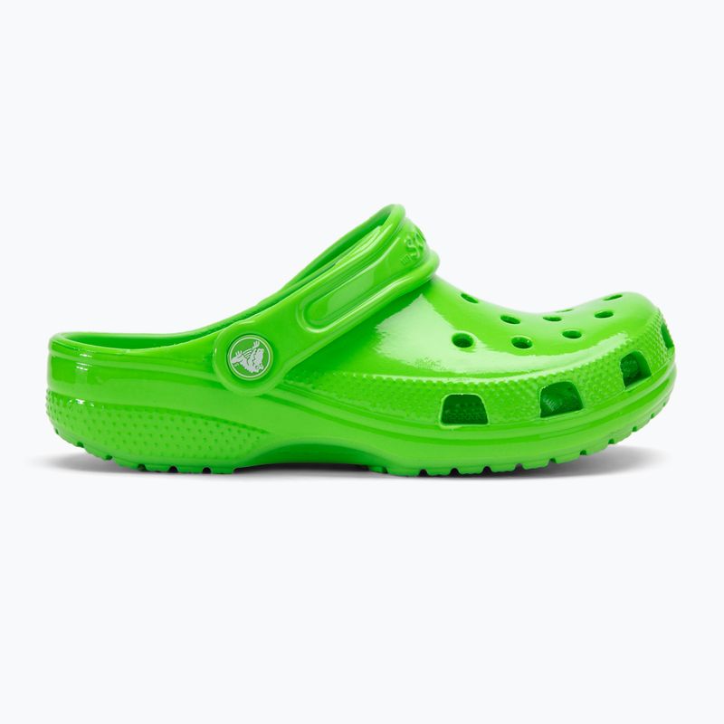 Crocs Classic Neon Highlighter Clog Dětské žabky se zeleným slizem 3