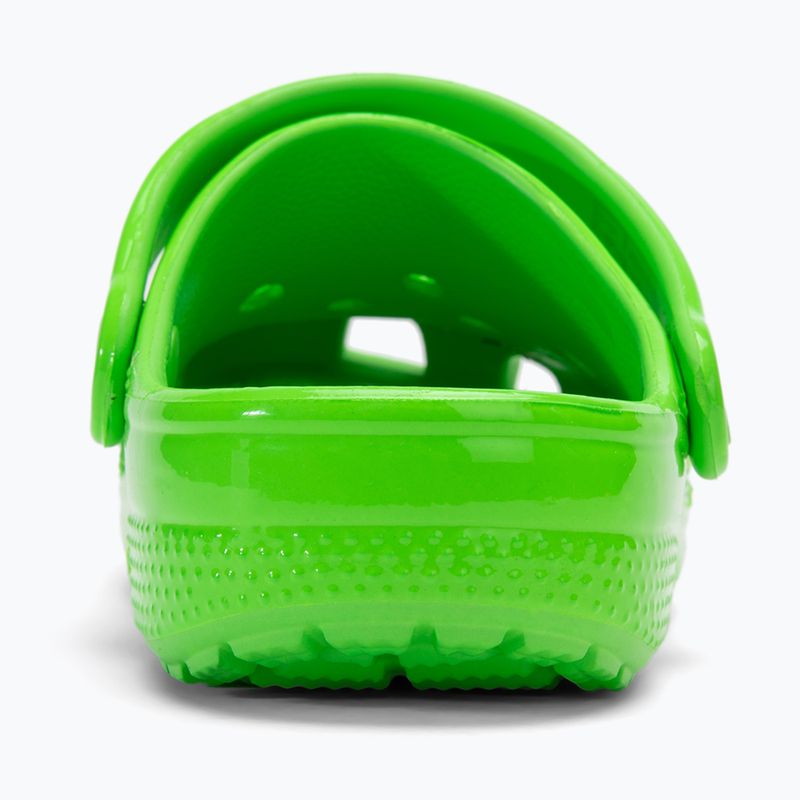 Crocs Classic Neon Highlighter Clog Dětské žabky se zeleným slizem 7