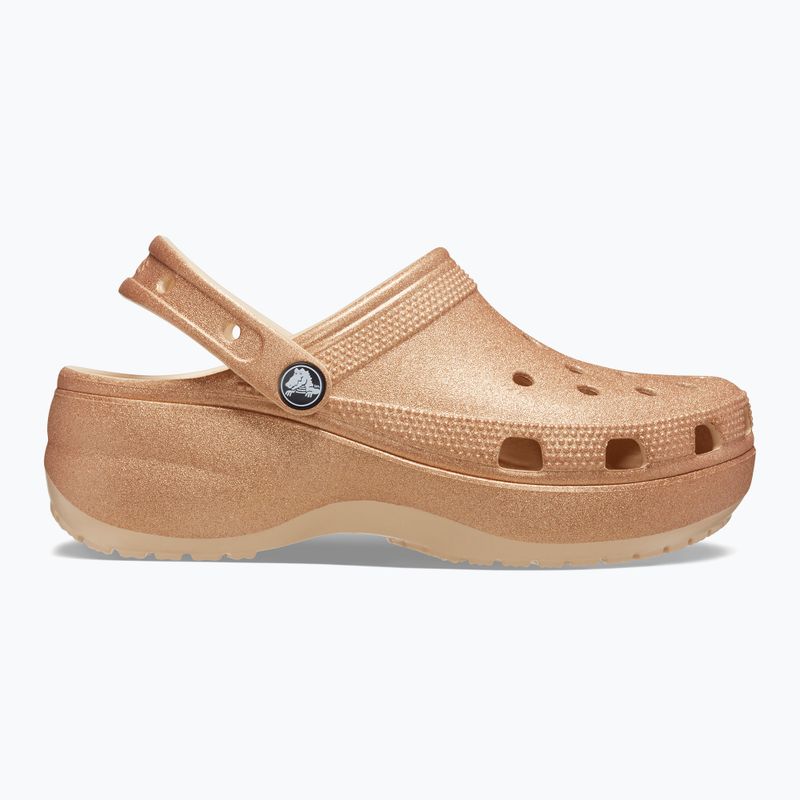 Dámské žabky Crocs Classic Platform Glitter shitake 10