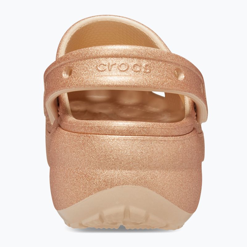 Dámské žabky Crocs Classic Platform Glitter shitake 11