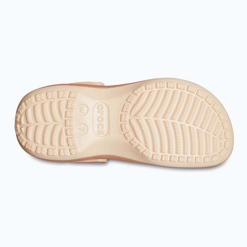 Dámské žabky Crocs Classic Platform Glitter shitake 13