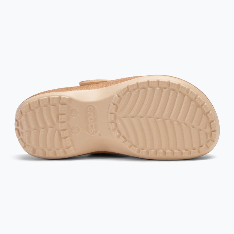 Dámské žabky Crocs Classic Platform Glitter shitake 5