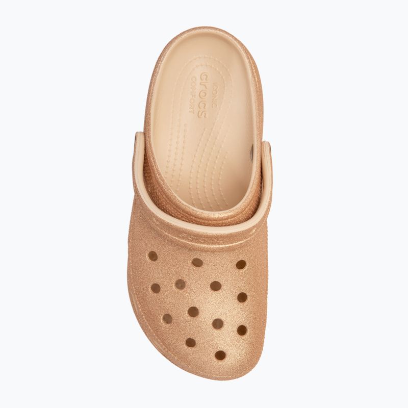 Dámské žabky Crocs Classic Platform Glitter shitake 6