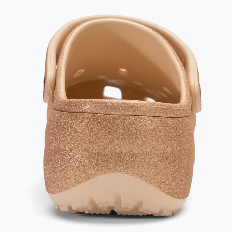 Dámské žabky Crocs Classic Platform Glitter shitake 7