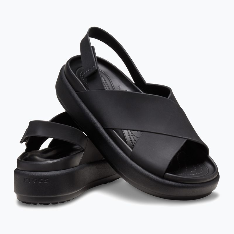 Dámské sandály Crocs Brooklyn Luxe Cross Strap black 12