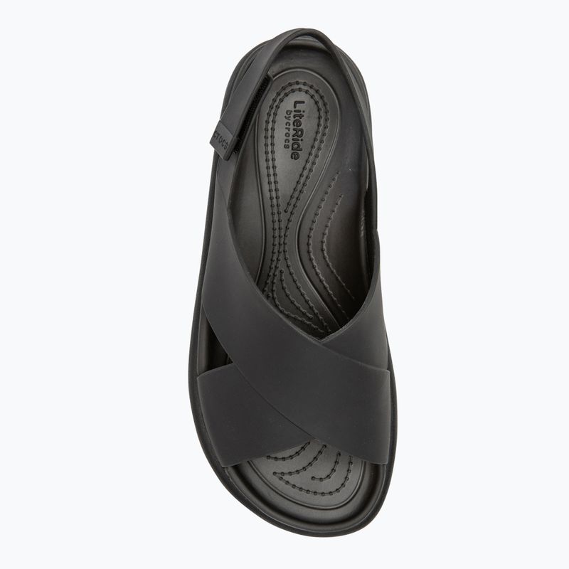 Dámské sandály Crocs Brooklyn Luxe Cross Strap black 5