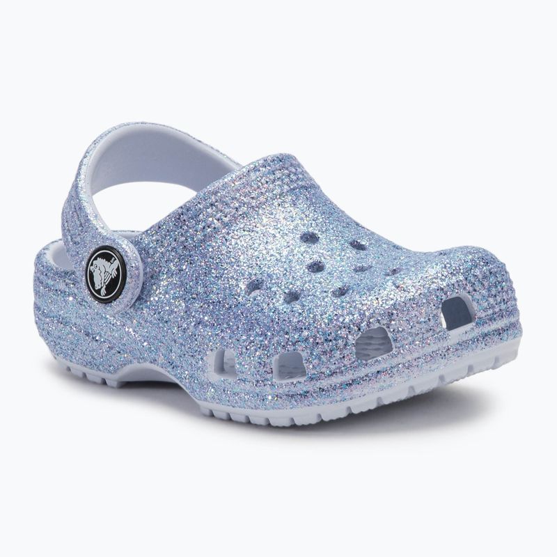 Crocs Classic Glitter Clog Toddler žabky s matnými třpytkami 2