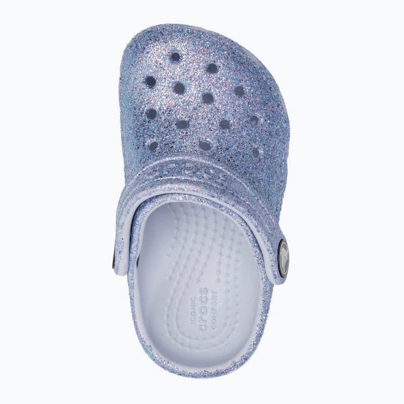 Crocs Classic Glitter Clog Toddler žabky s matnými třpytkami 6