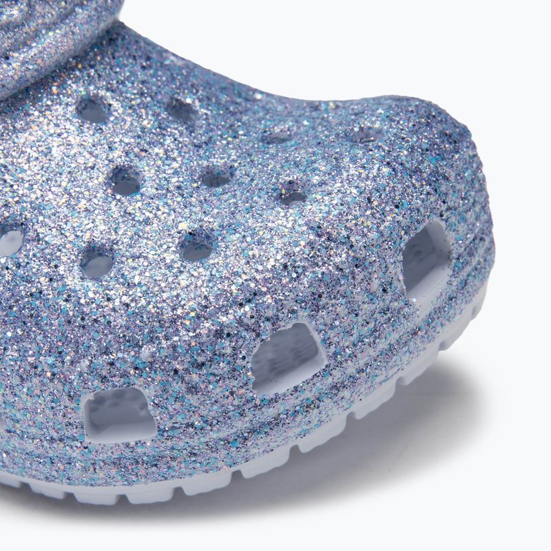 Crocs Classic Glitter Clog Toddler žabky s matnými třpytkami 8