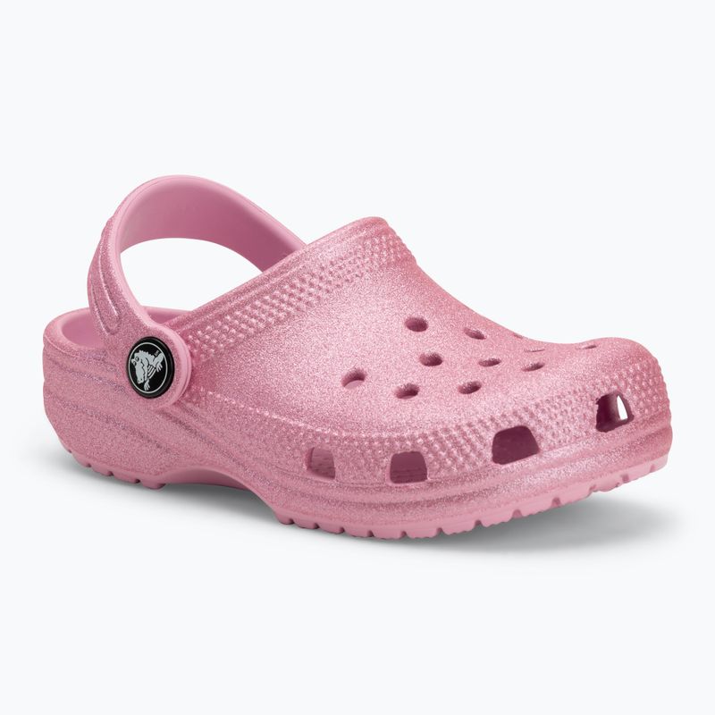 Dětské nazouváky Crocs Classic Glitter Clog Toddler pink tweed glitter 2