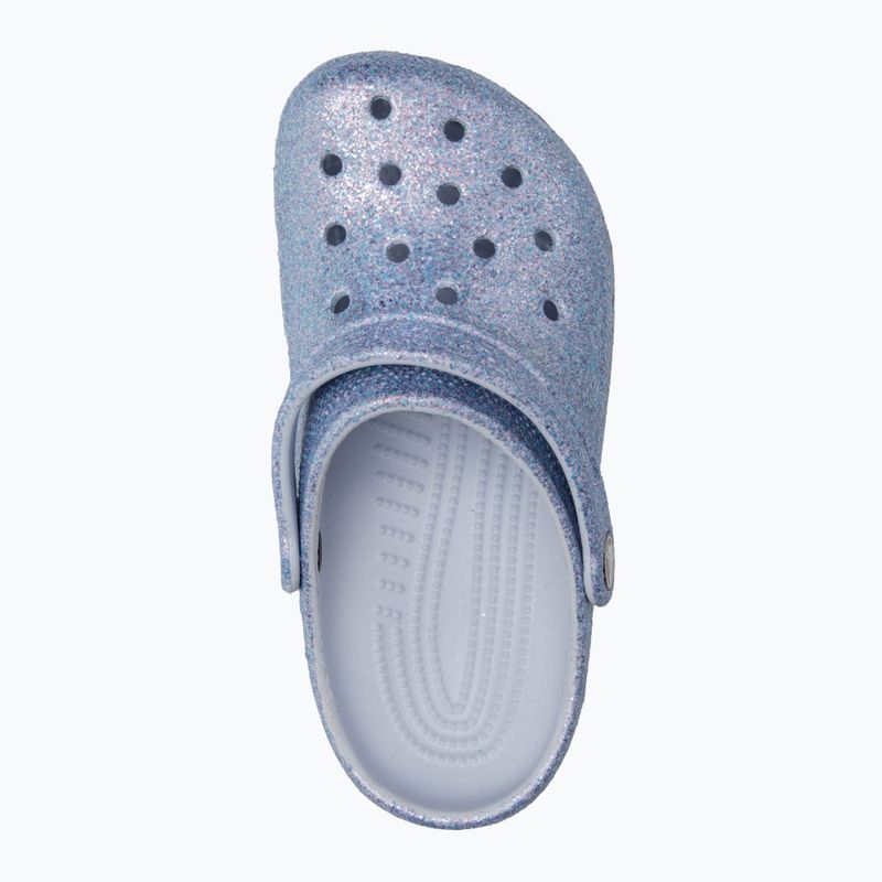 Crocs Classic Glitter Clog Dětské žabky s matnými třpytkami 6