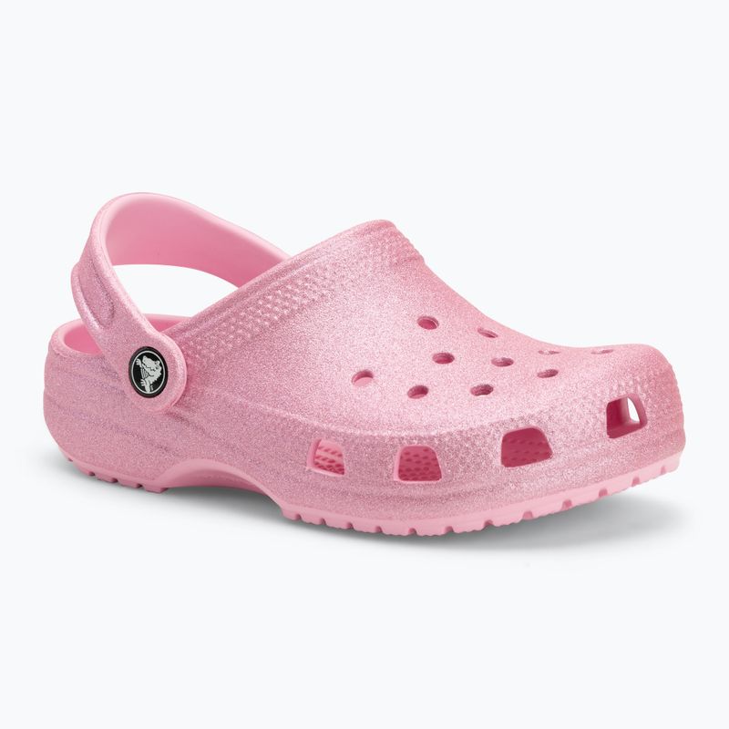 Dětské nazouváky Crocs Classic Glitter Clog Kids pink tweed glitter 2