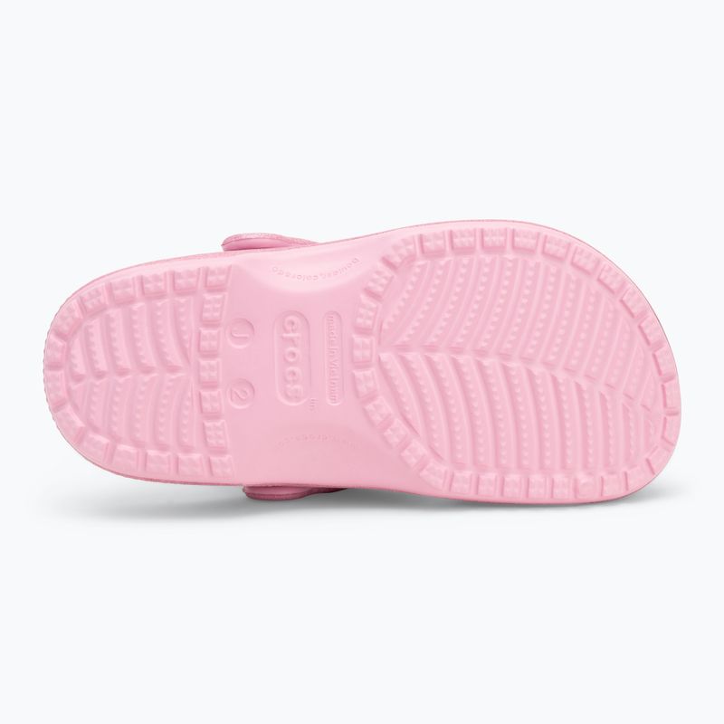 Dětské nazouváky Crocs Classic Glitter Clog Kids pink tweed glitter 5