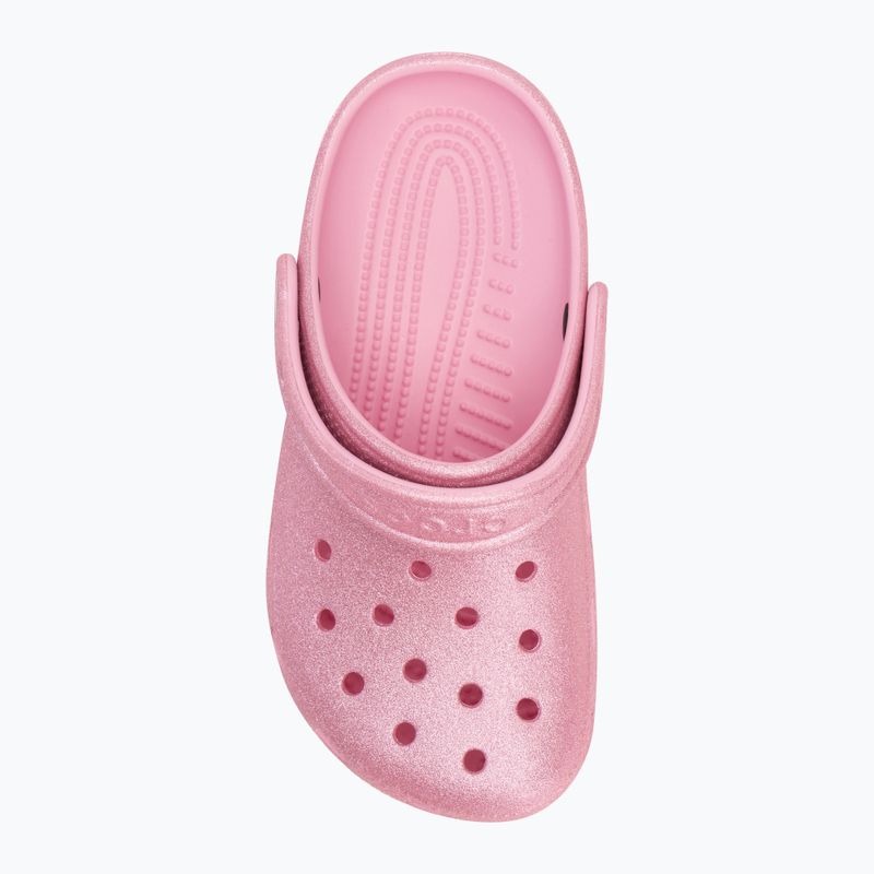 Dětské nazouváky Crocs Classic Glitter Clog Kids pink tweed glitter 6