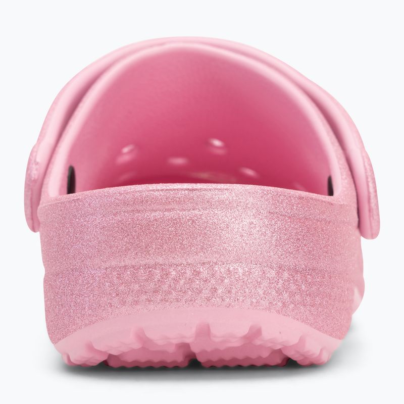 Dětské nazouváky Crocs Classic Glitter Clog Kids pink tweed glitter 7