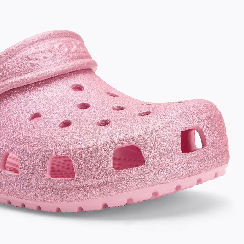 Dětské nazouváky Crocs Classic Glitter Clog Kids pink tweed glitter 8