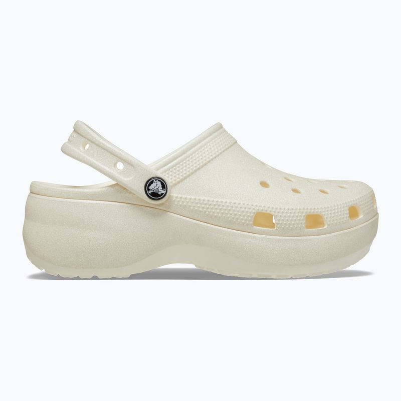 Dámské žabky Crocs Classic Platform Glitter chalk 10