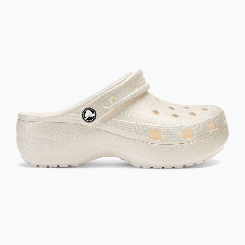 Dámské žabky Crocs Classic Platform Glitter chalk 3