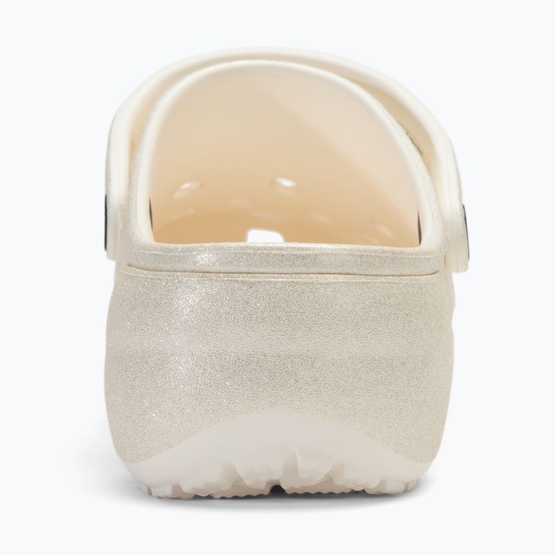 Dámské žabky Crocs Classic Platform Glitter chalk 7
