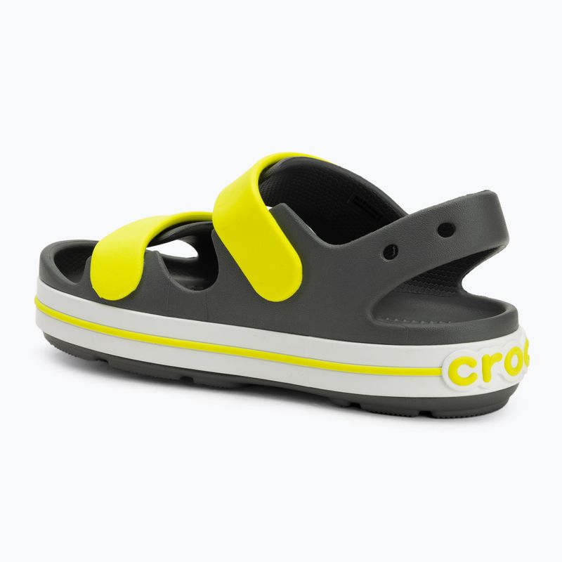 Dětské sandály Crocs Crocband Cruiser Kids slate grey/acidity 3