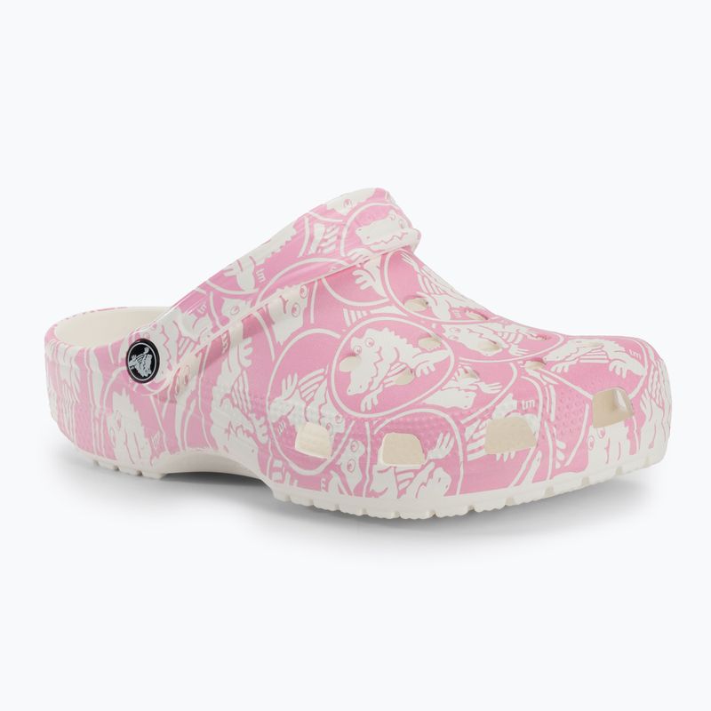 Žabky Crocs Classic Duke Print Clog pink tweed