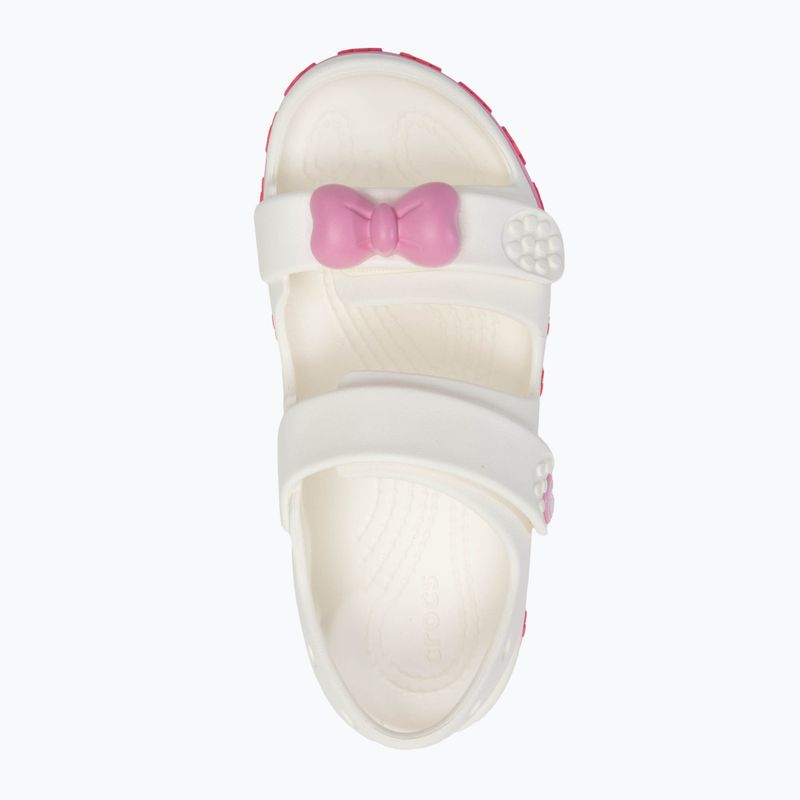 Dětské tvídové sandály Crocs Crocband Cruiser Pet Kids white/pinked 5