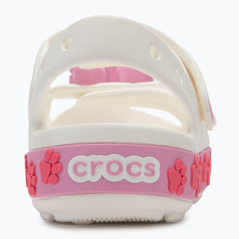 Dětské tvídové sandály Crocs Crocband Cruiser Pet Kids white/pinked 6